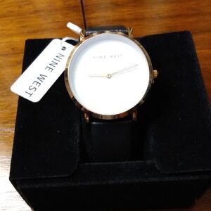 Nine West Felicity Gold and Black Women's Watch